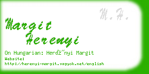 margit herenyi business card